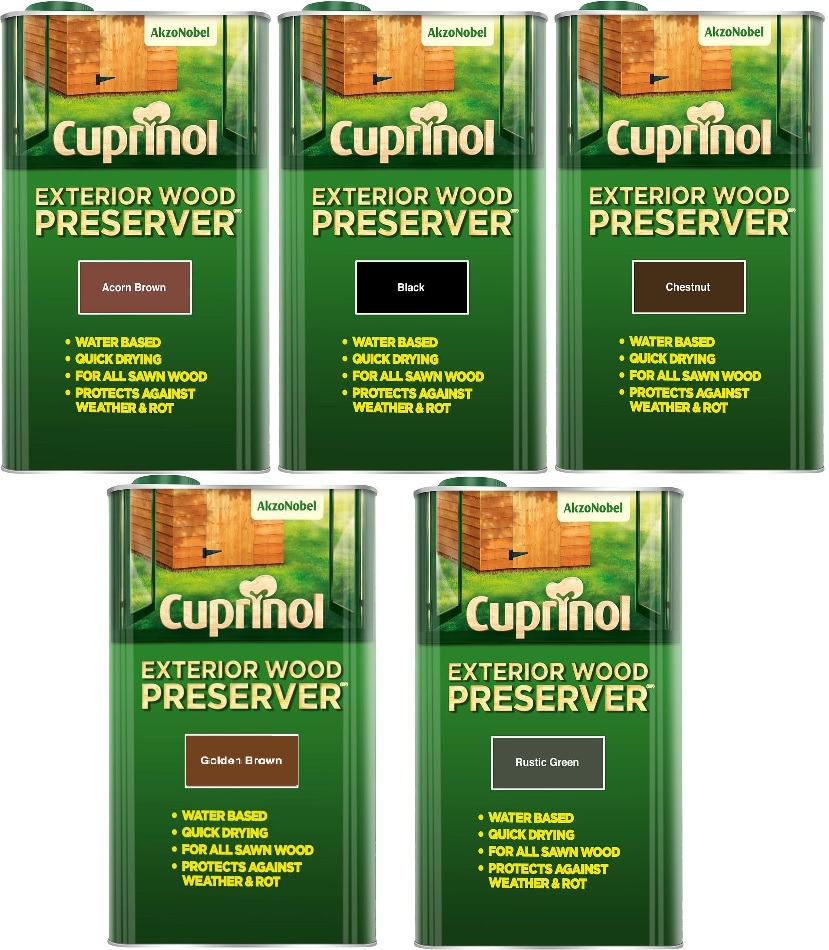 Cuprinol Exterior Wood Preserver All Sizes and Colours eBay